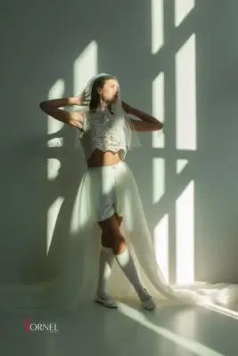 La Rochelle Tüll-Überrock mit Schleppe – moderner Brautlook