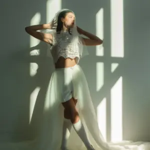 La Rochelle Tüll-Überrock mit Schleppe – moderner Brautlook