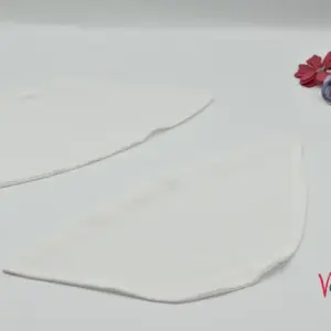 Abnehmbare Käppchenärmel aus Chiffon in Ivory – Vornelbride 3825KC0047