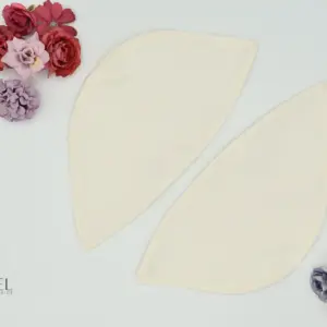 Abnehmbare Käppchenärmel aus Satin in Creme – Vornelbride