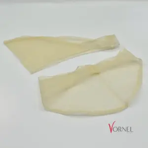 Abnehmbarer kurzer Ärmel aus Tüll – Elfenbein dunkel – Einzelansicht – Vornelbride