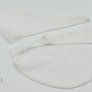 Abnehmbare kurze Ärmel aus Tüll – Weiß – beide Ärmel nebeneinander – Vornelbride